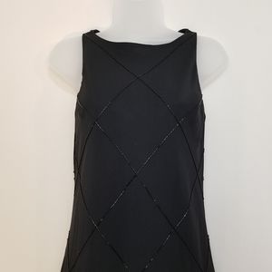 Jones New York black beaded maxi dress Size 6